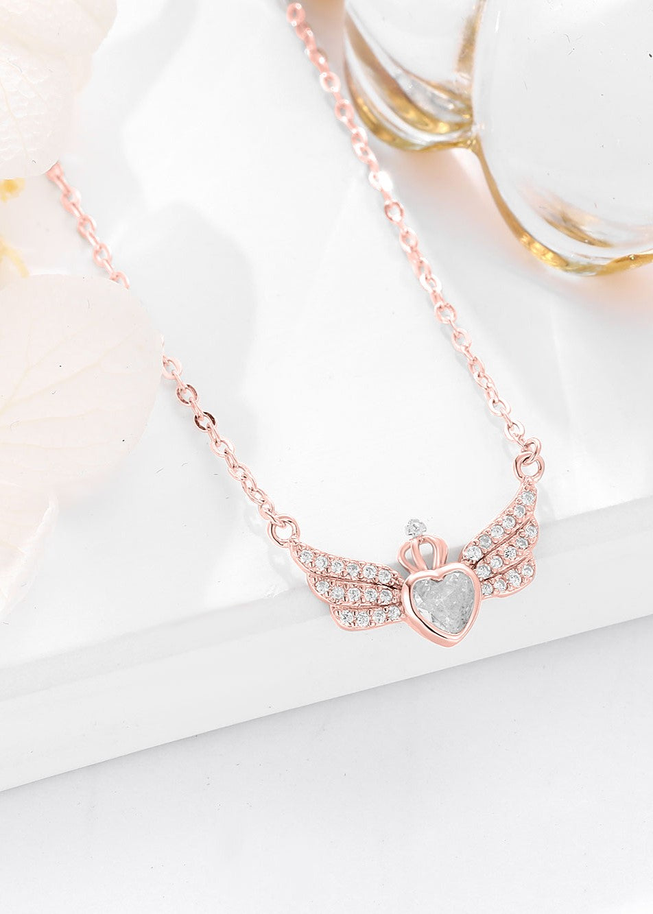 Crowned Wings Charm Chain