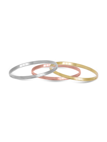 Silver Harmony Bangles