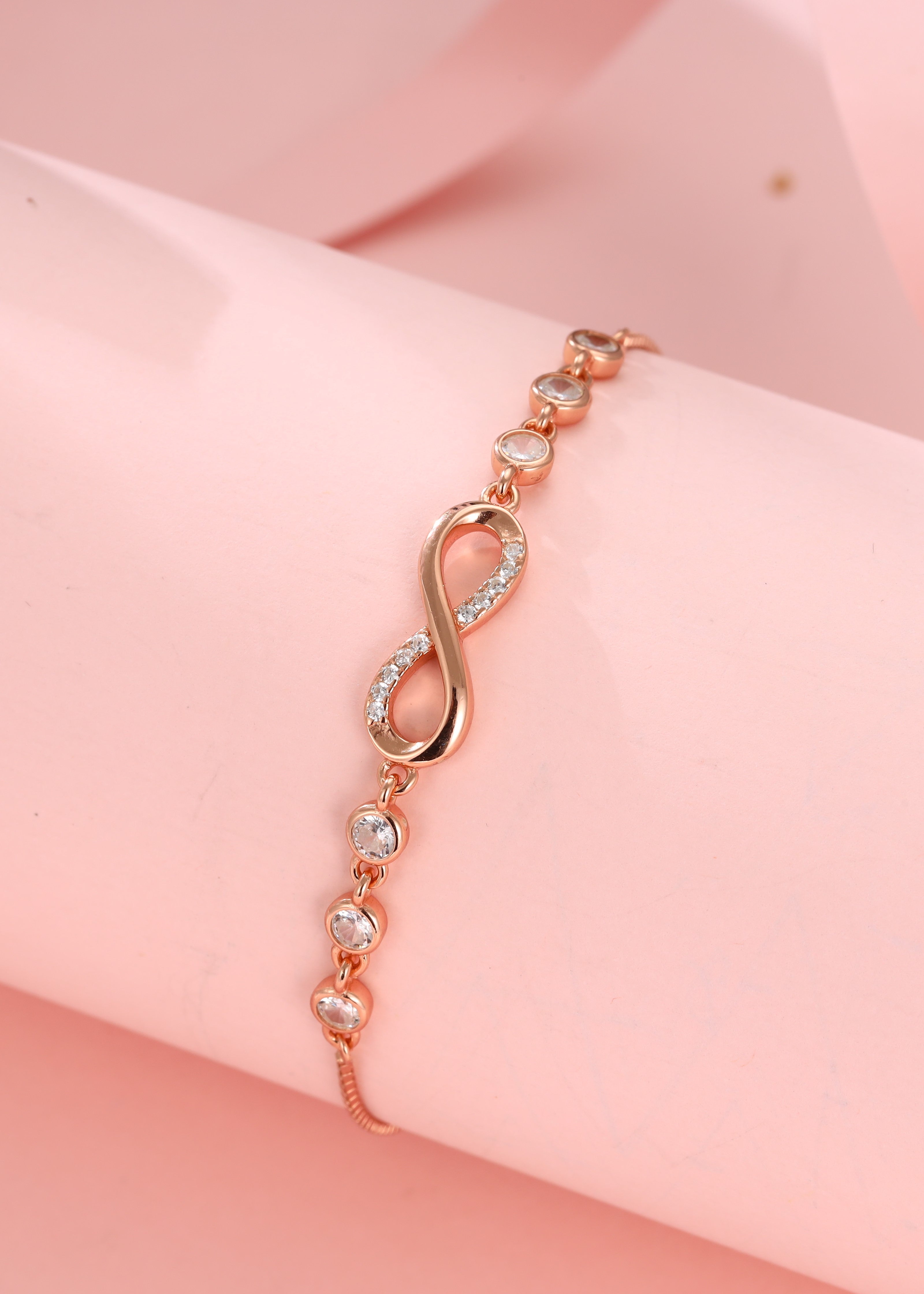 Infinity Love Silver Adjustable Bracelet