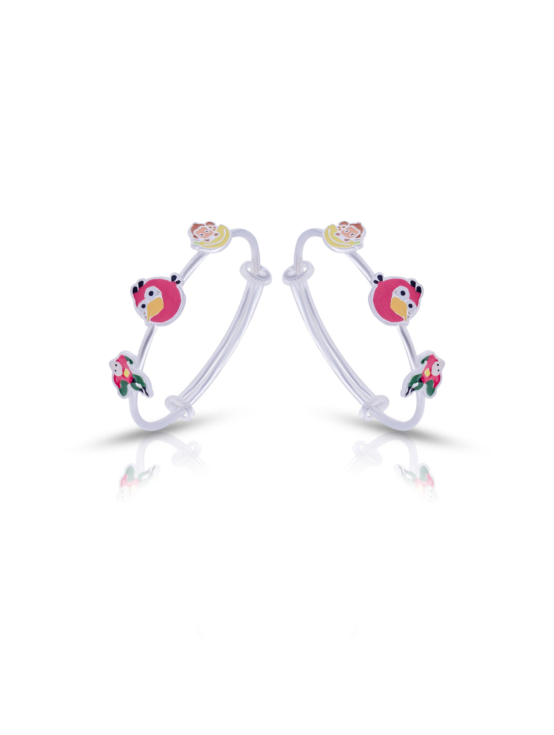 Silver Kids Bracelet with Enamel Charm