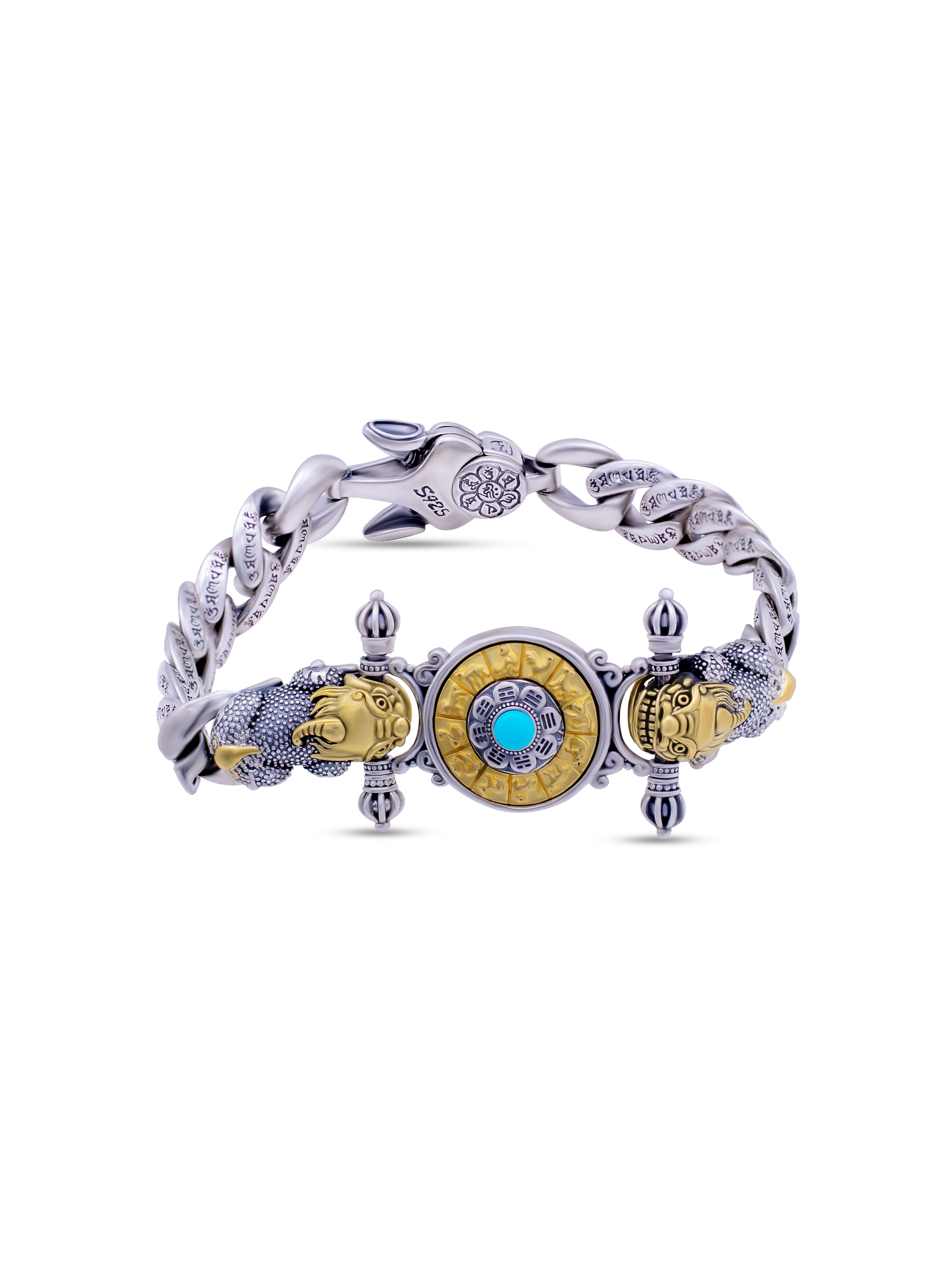Silver Rotating Dial Bracelet