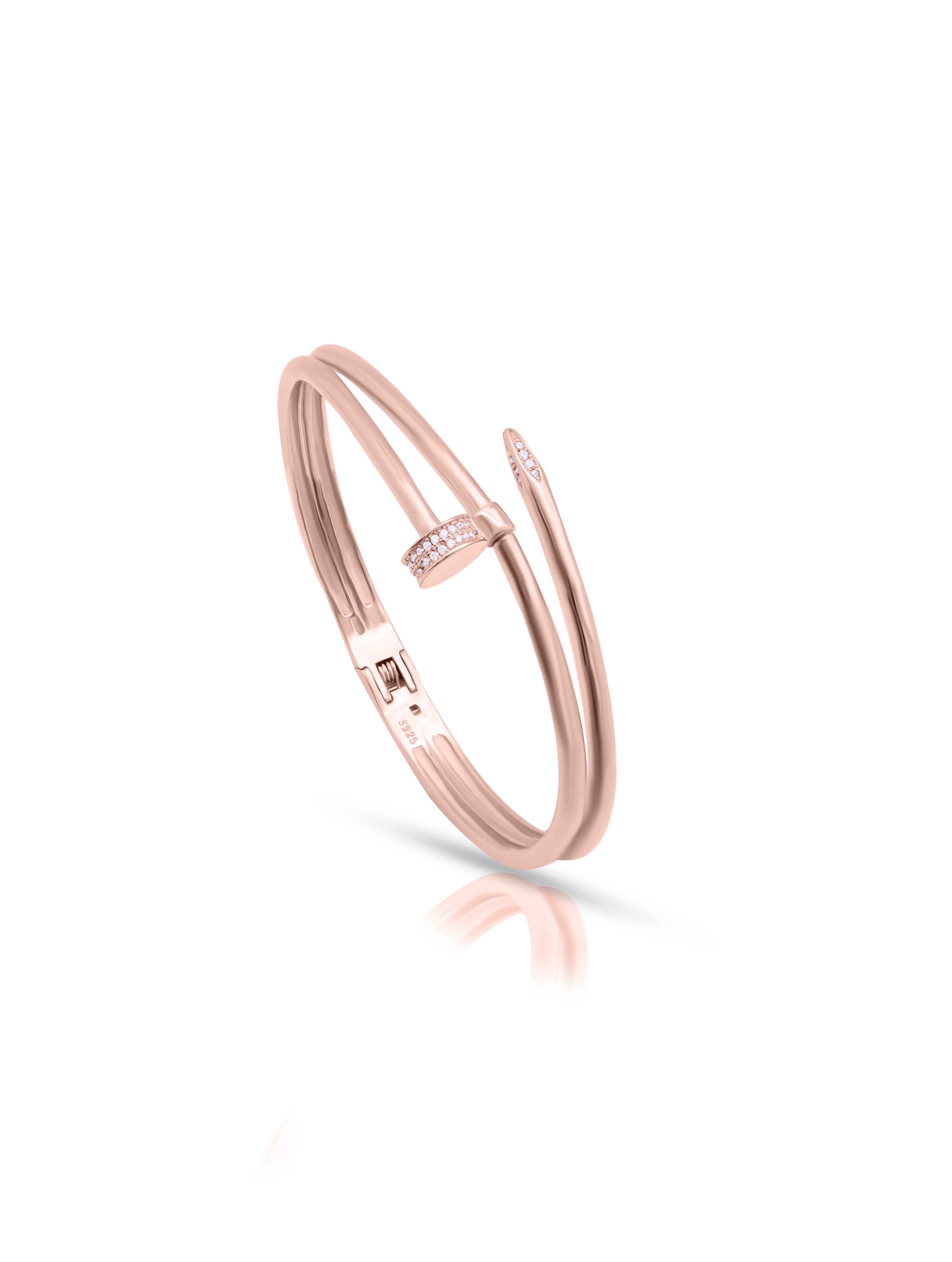 Rose Gold & Silver Elegant Bracelet