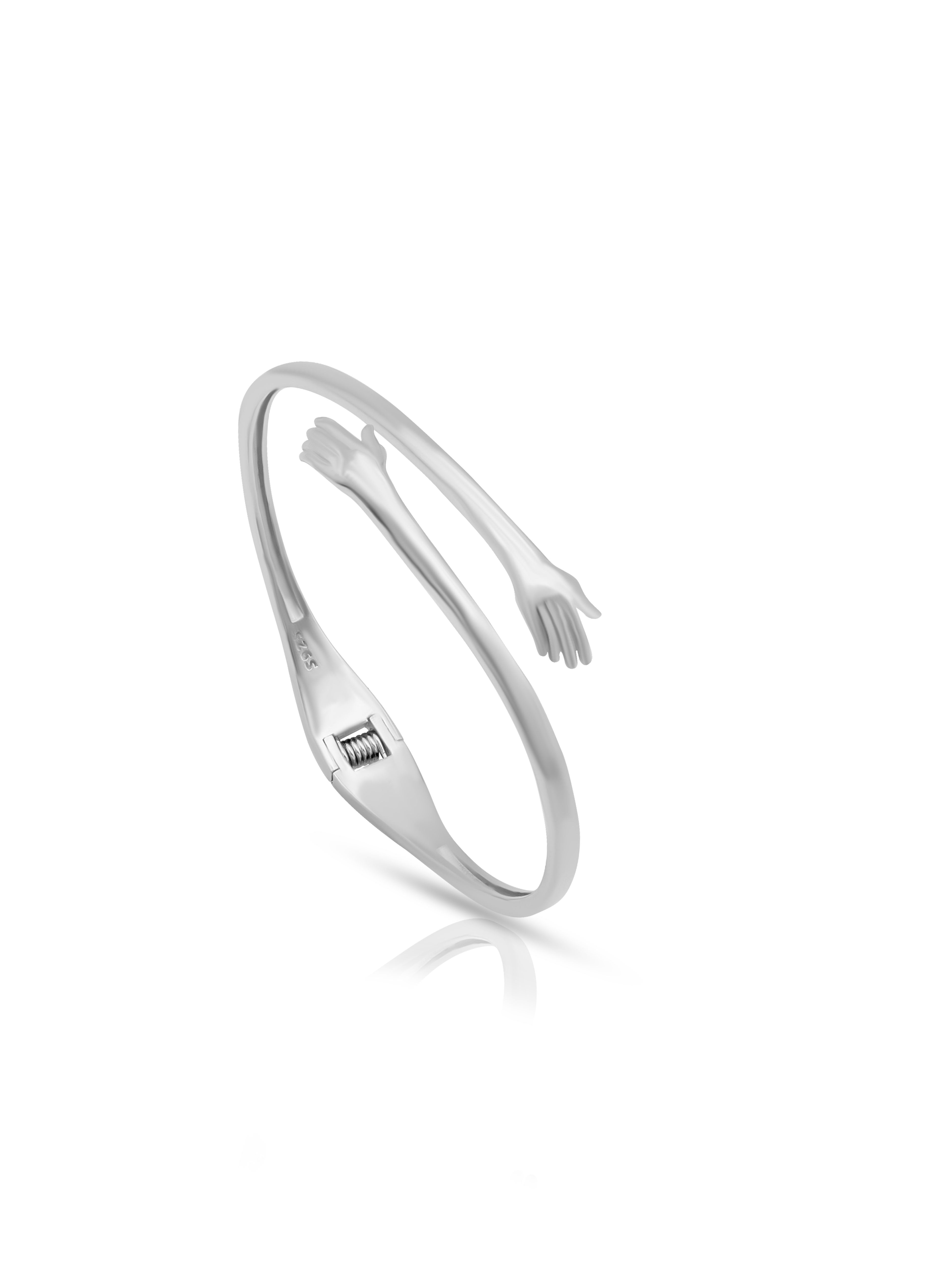 Silver Hug Bracelet