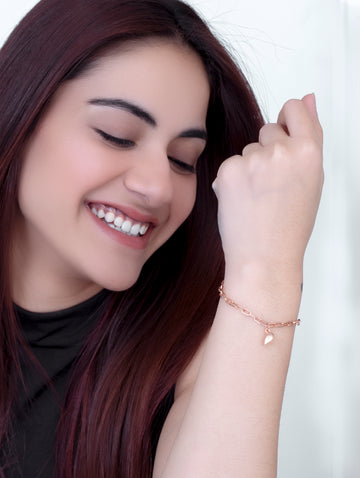 Silver Magnetic Heart Bracelet