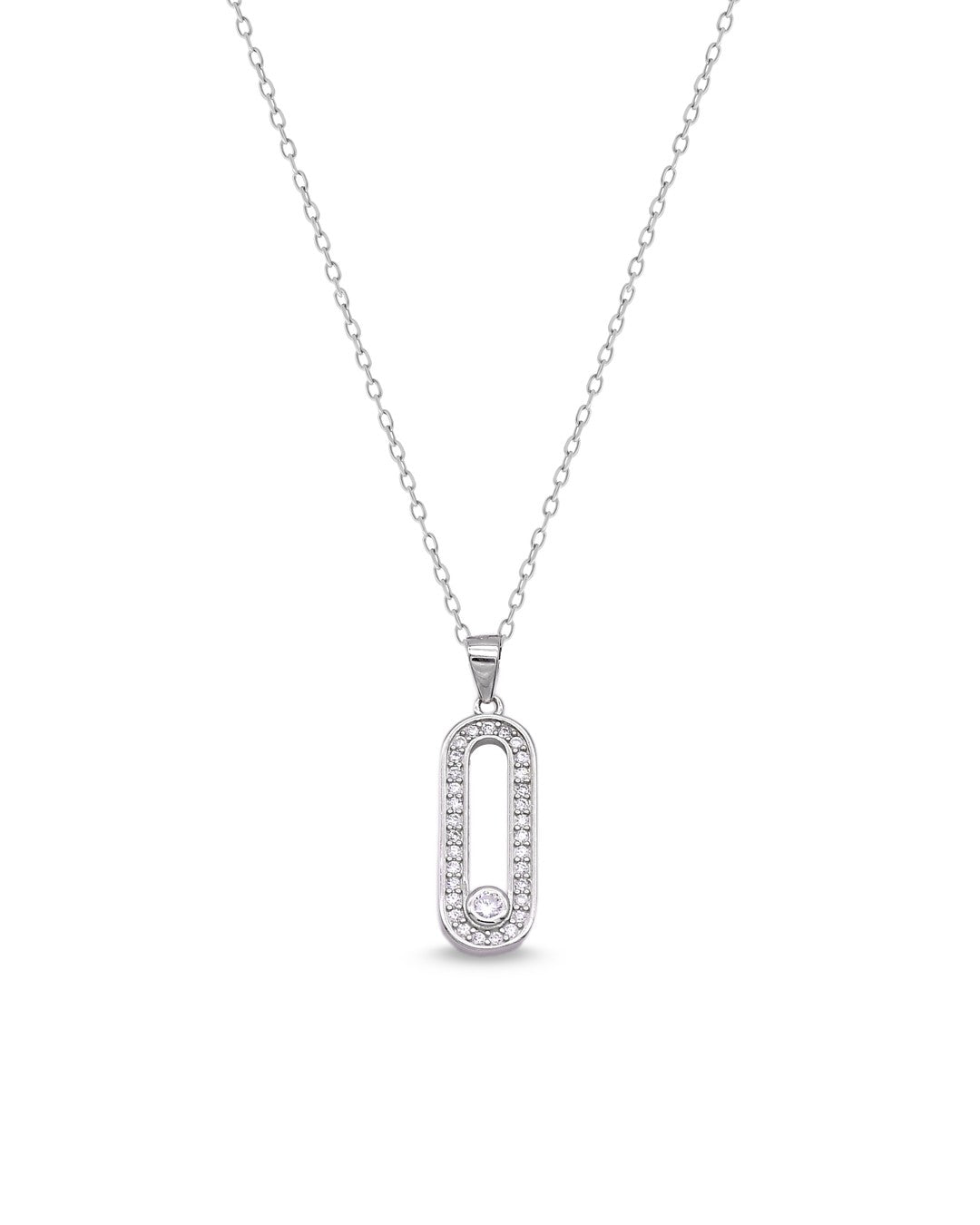 Evil Eye CZ Pendant Necklace