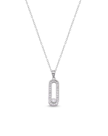 Evil Eye CZ Pendant Necklace