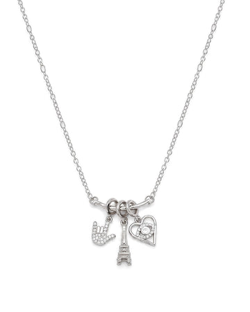 Crown Tassel Lariat Drop Necklace