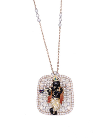 Mother-of-Pearl Flower Pendant & Stud Set