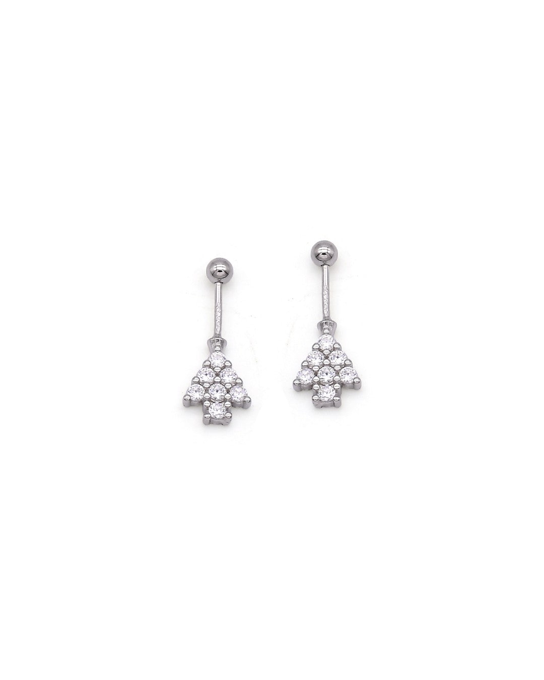 Rose Gold Marquise CZ Fan Drop Cartilage Earrings