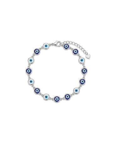 Evil Eye Crystal Tennis Bracelet