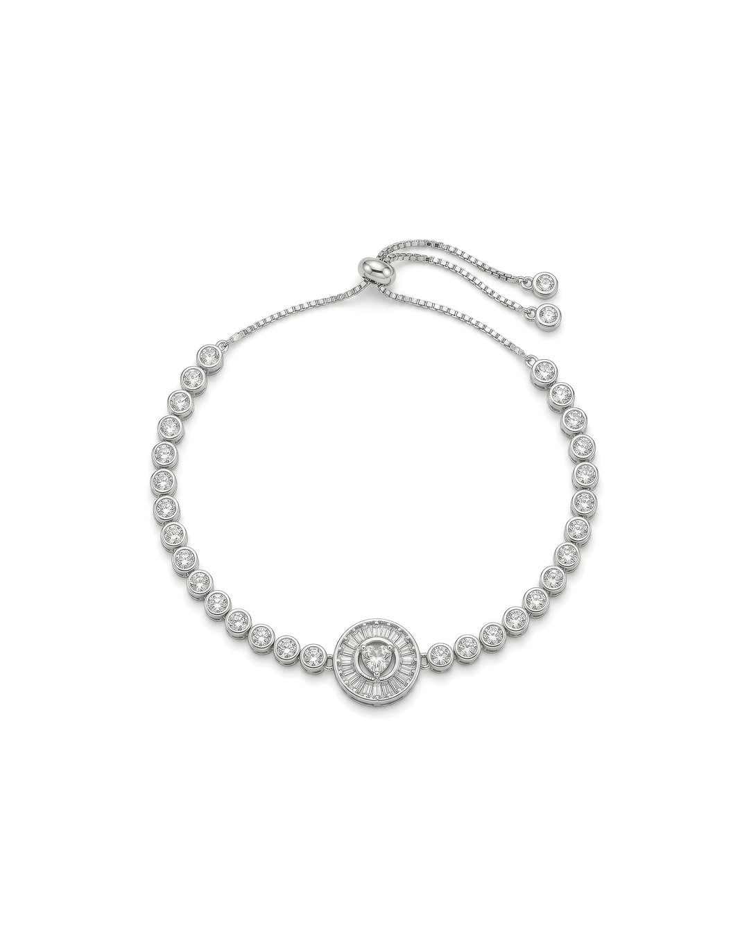 Enamel Evil Eye Charm Link Bracelet