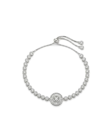 Enamel Evil Eye Charm Link Bracelet