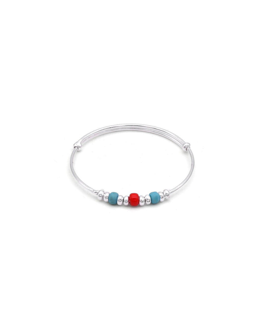 Crown Charm Beaded Baby Bracelet Set (Pair)