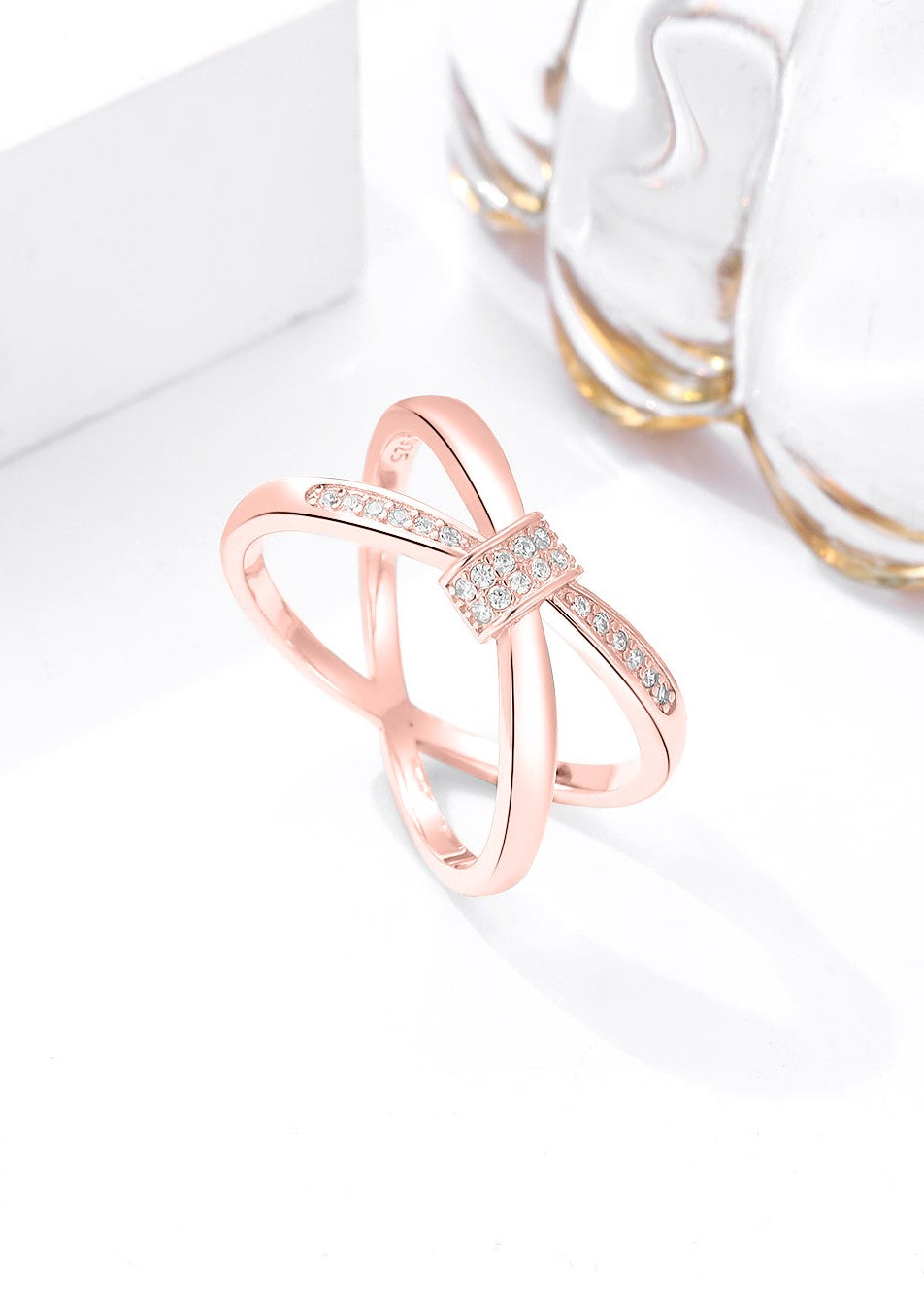 Swarovski Zircon Crossover Ring