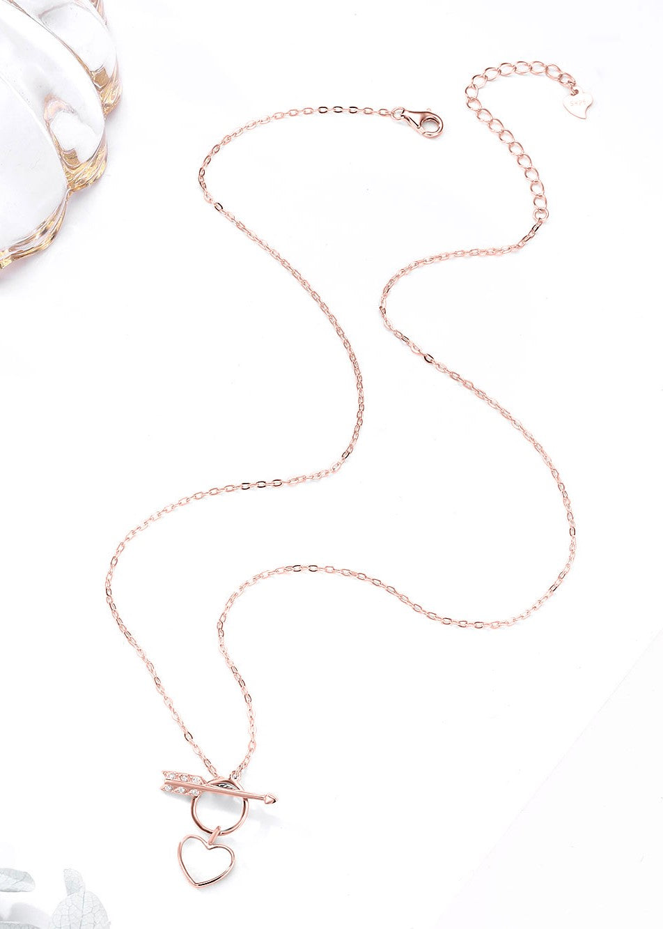 Eternal Love: Heart & Arrow Charm Chain