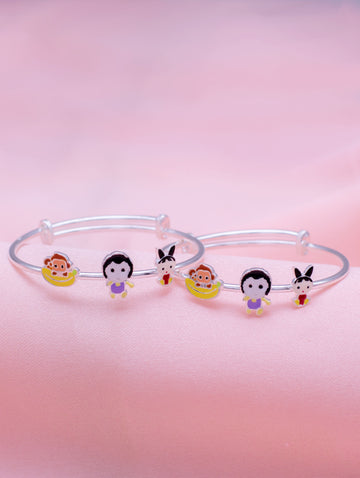 Children's Silver Bracelet with Secure Clasp