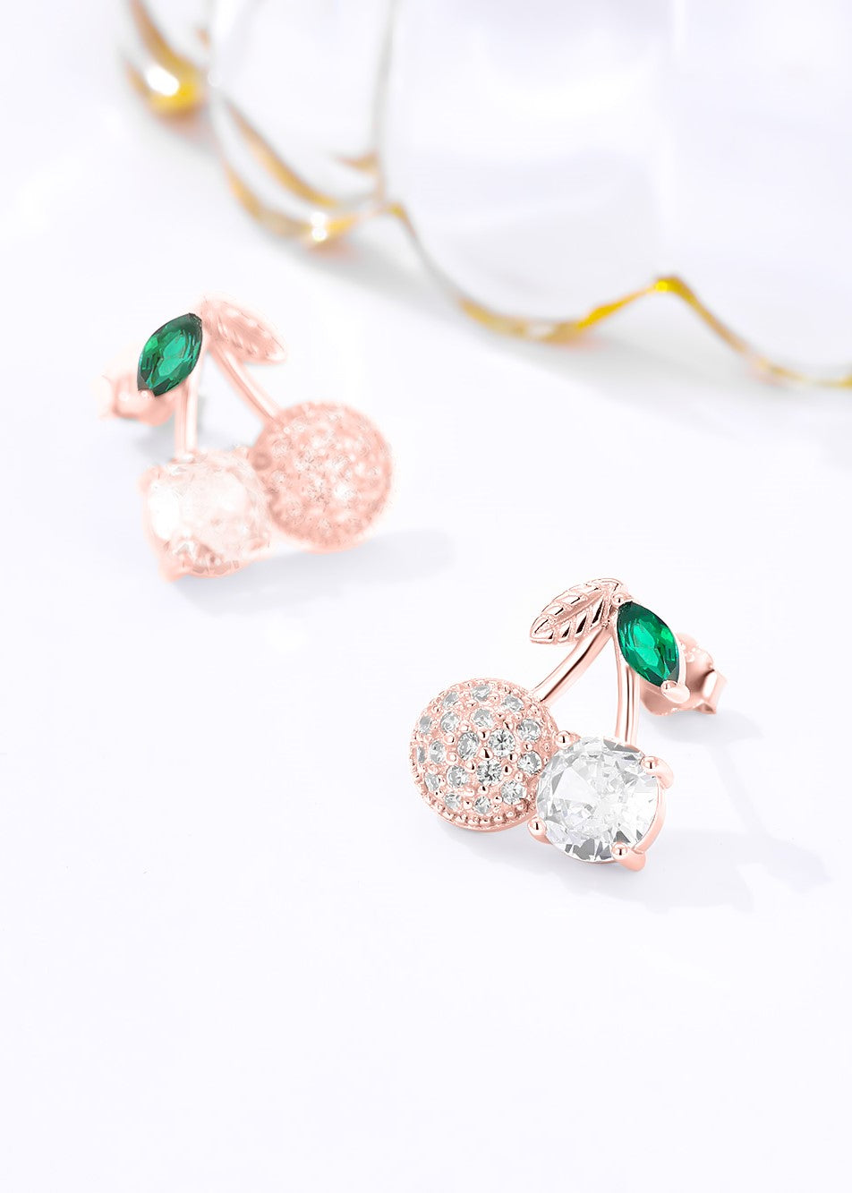 Radiant Dots Silver Swarovski Studs