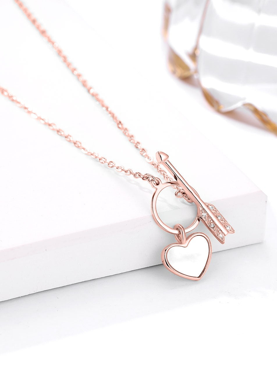 Eternal Love: Heart & Arrow Charm Chain
