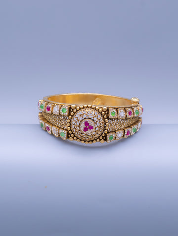Luxury 22k Gold Plated Silver Bracelet