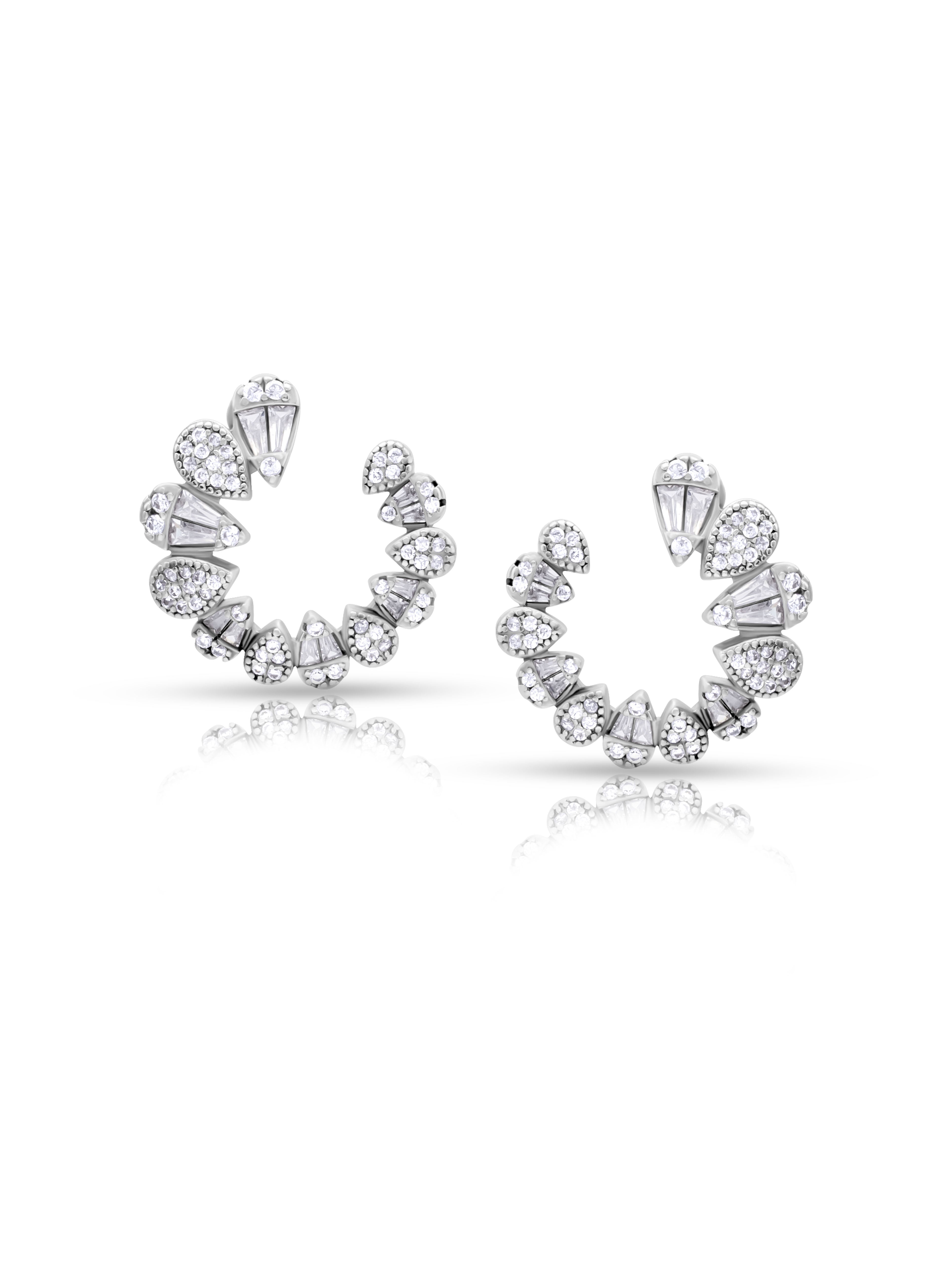 Radiant Sterling Silver Earrings