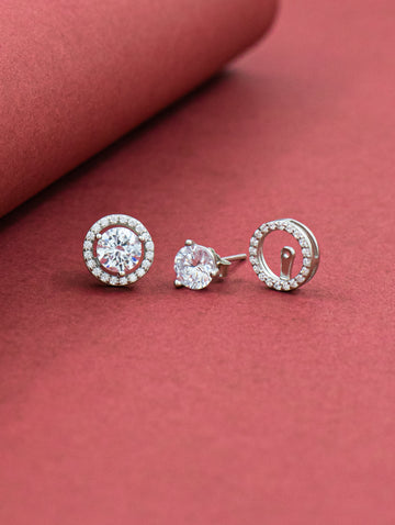 Dazzle Duo 2-in-1 Zircon Studs