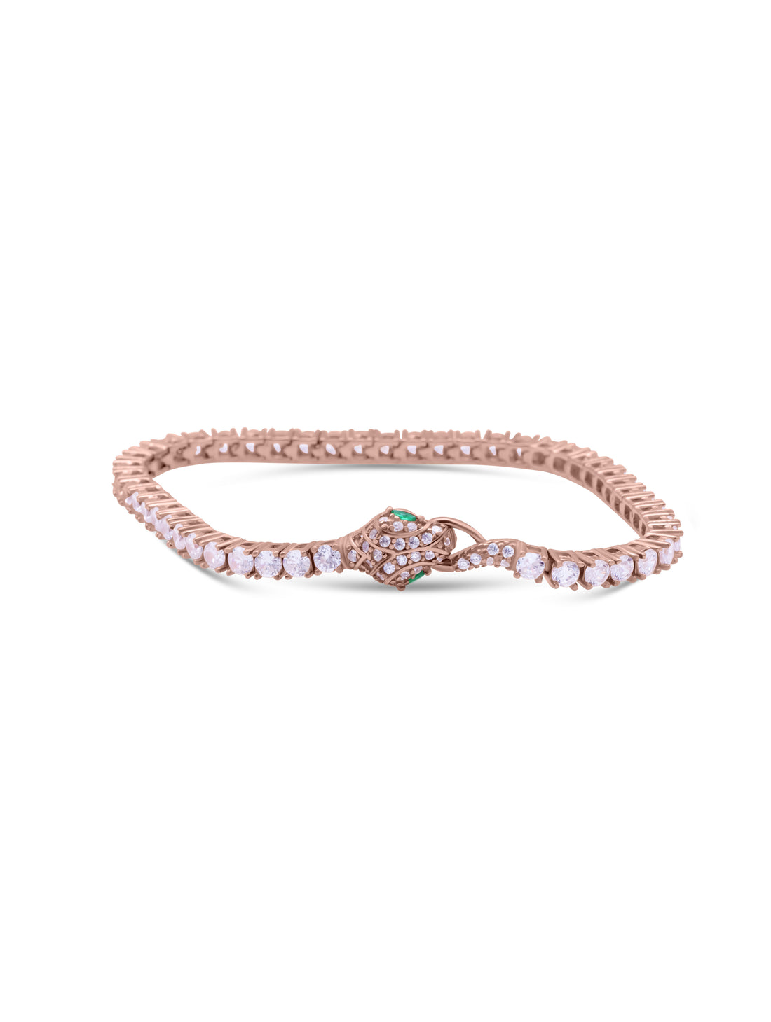 Solitaire  White Stone Tennis Bracelet