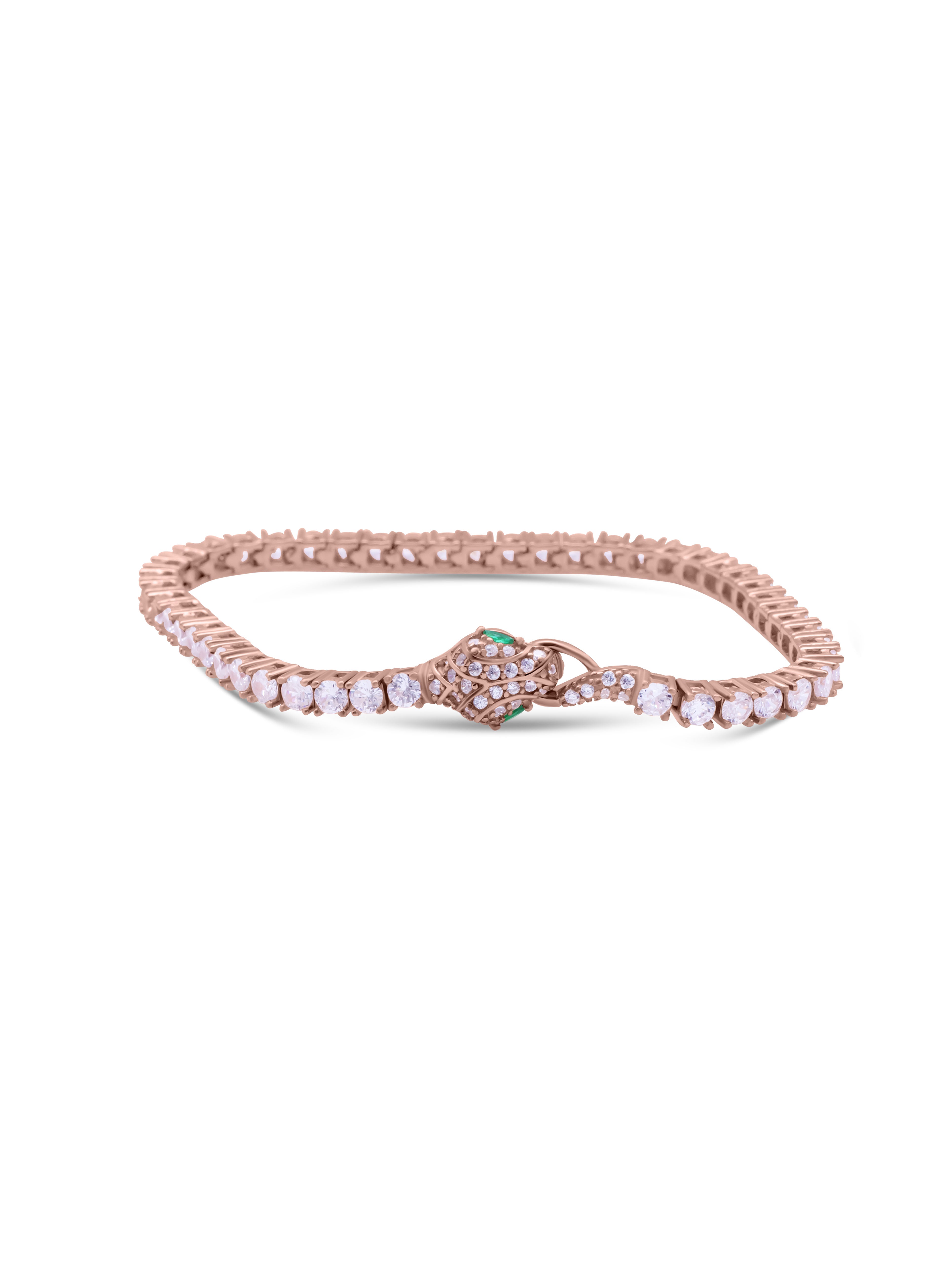 Solitaire  White Stone Tennis Bracelet