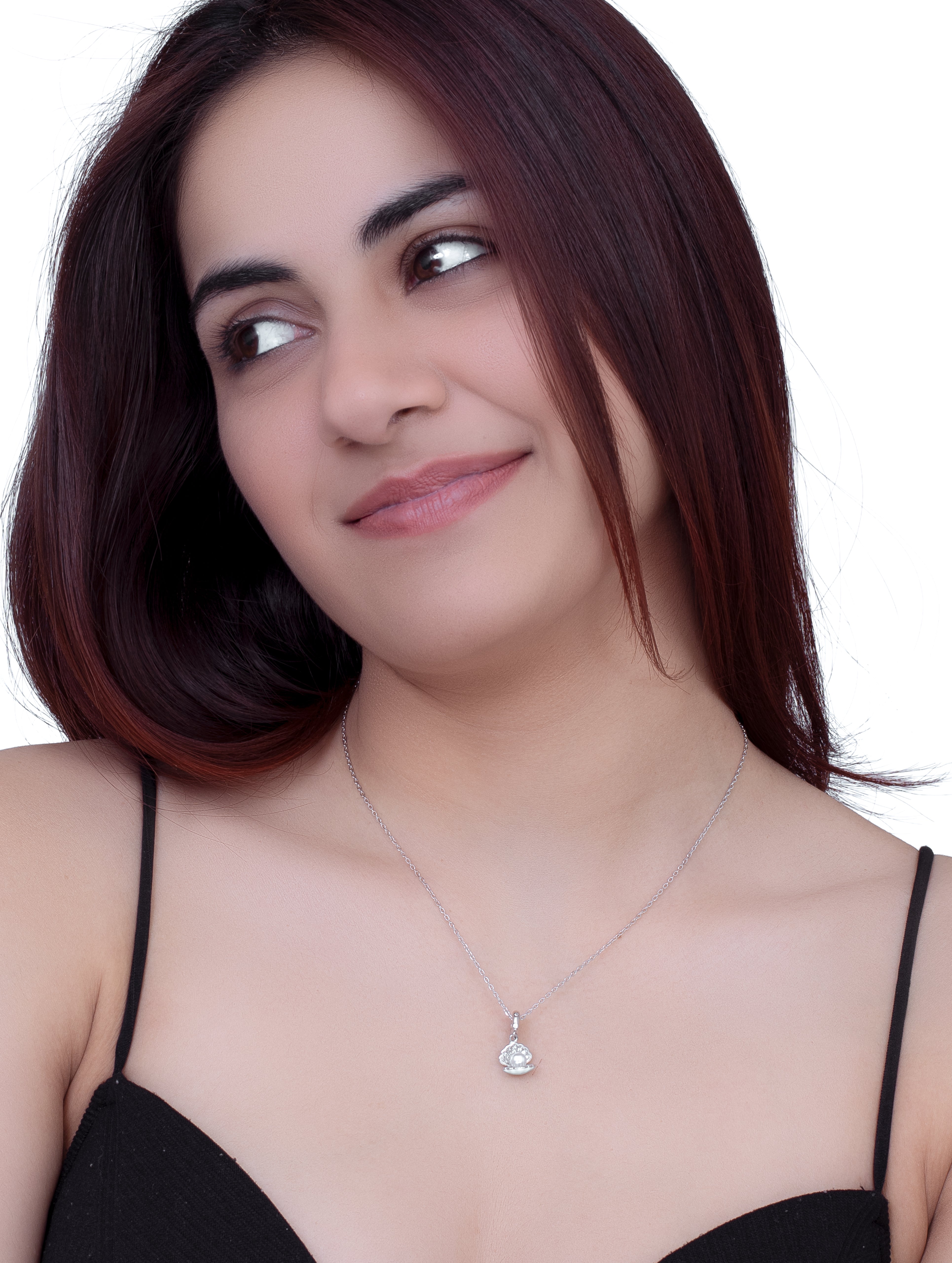 Silver Shell Pendant Chain