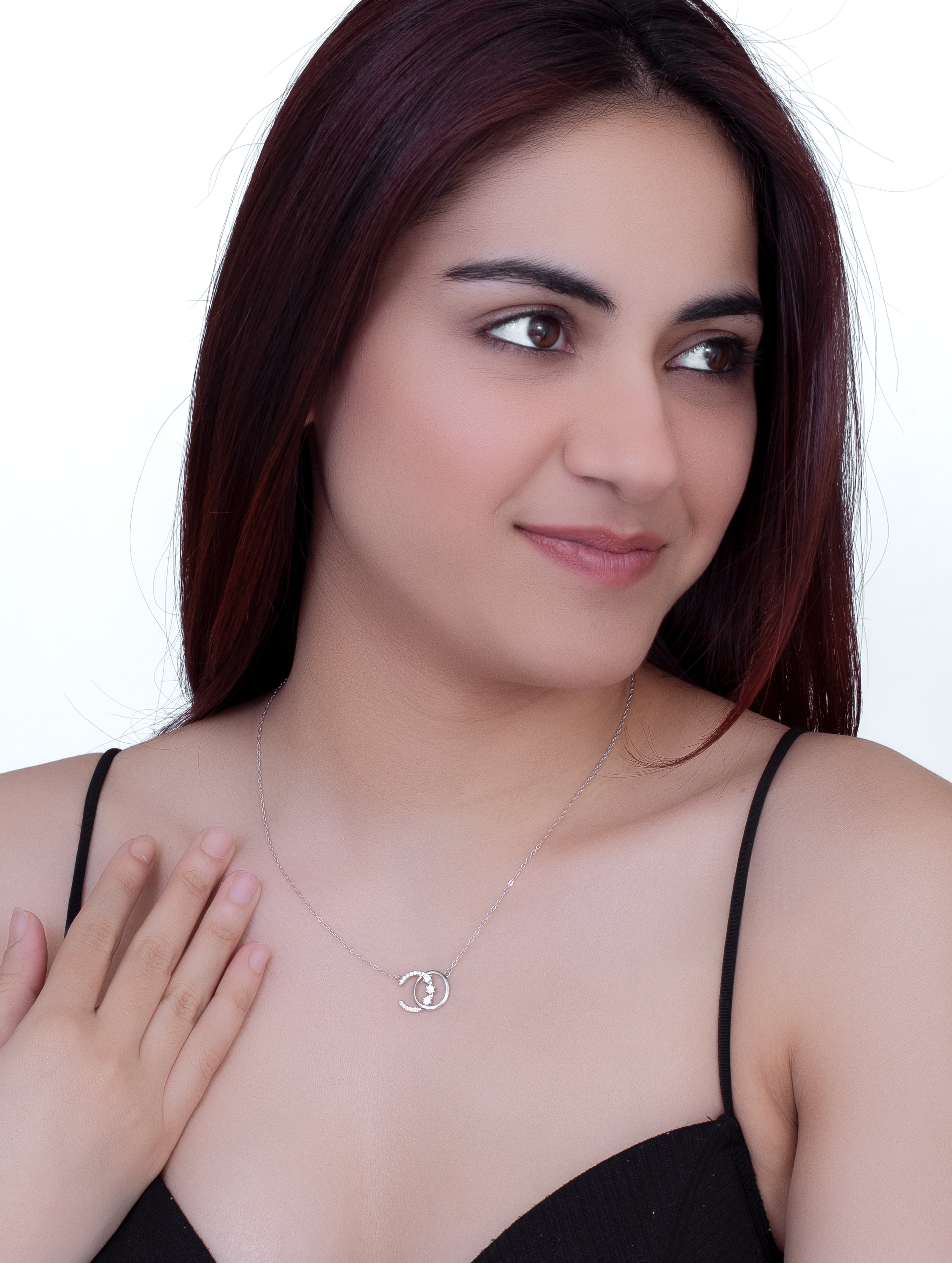 Silver Swarovski Stone Chain