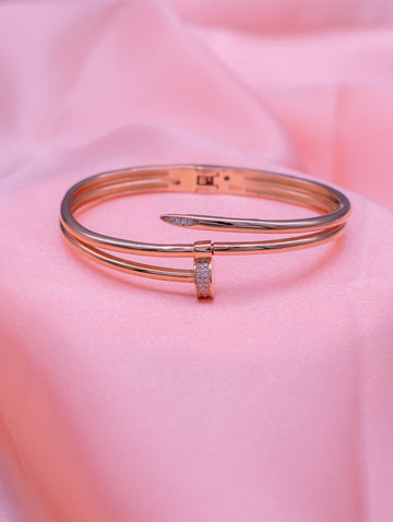 Rose Gold & Silver Elegant Bracelet