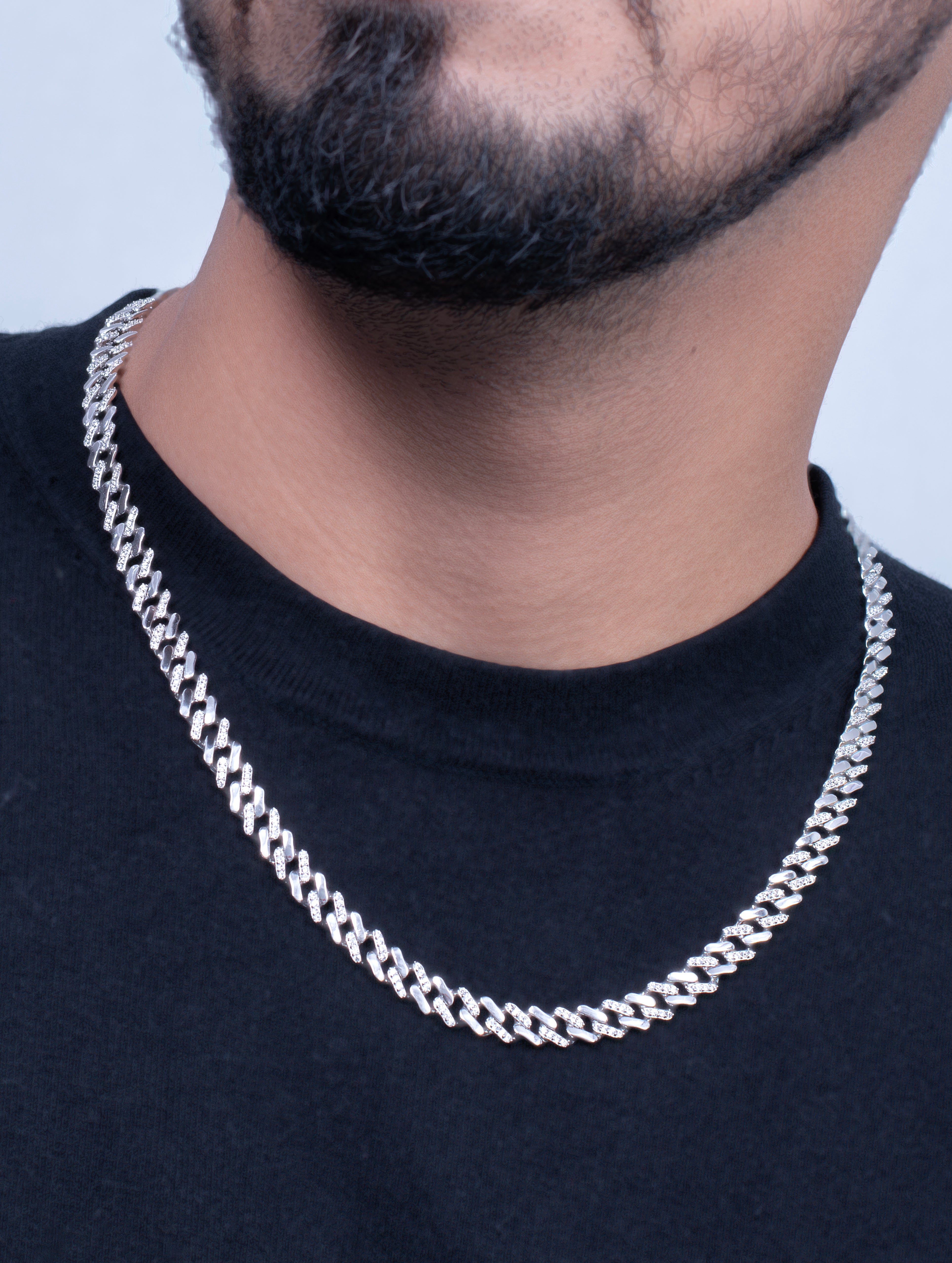 Classic Cuban Link Silver Gents Chain