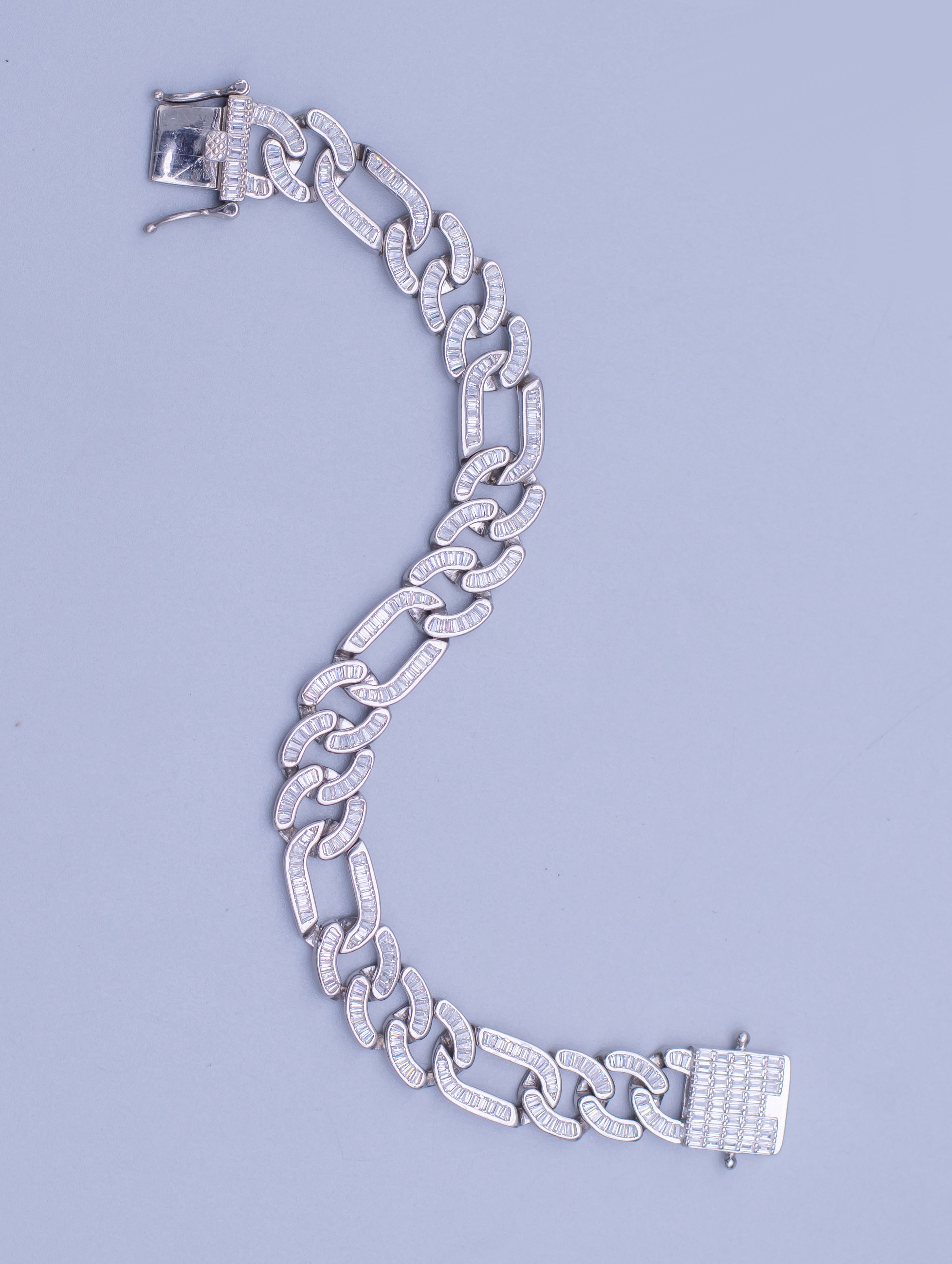 Cubic Zirconia Silver Bracelet