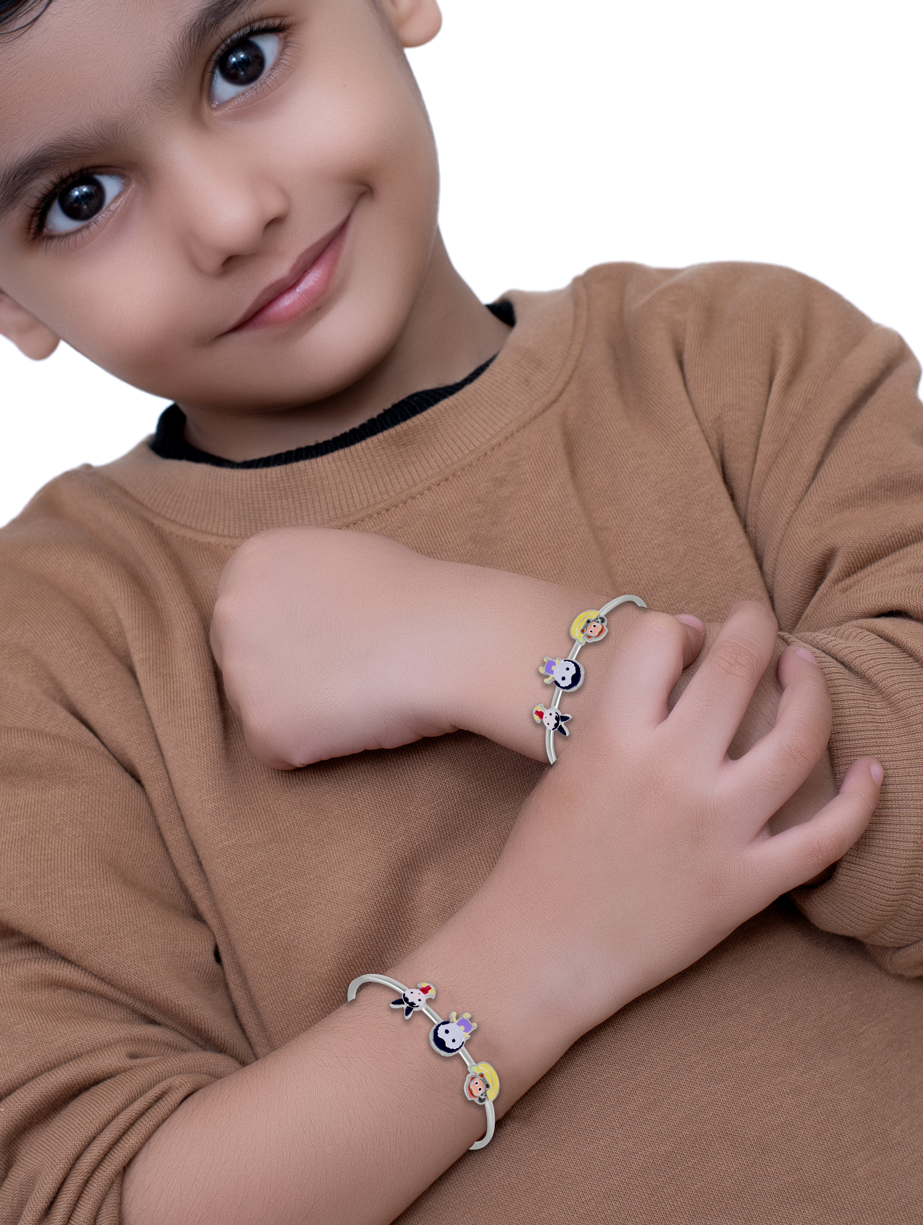 Children's Silver Bracelet with Secure Clasp