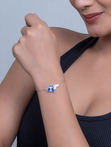 Blue Aura Statement Bracelet