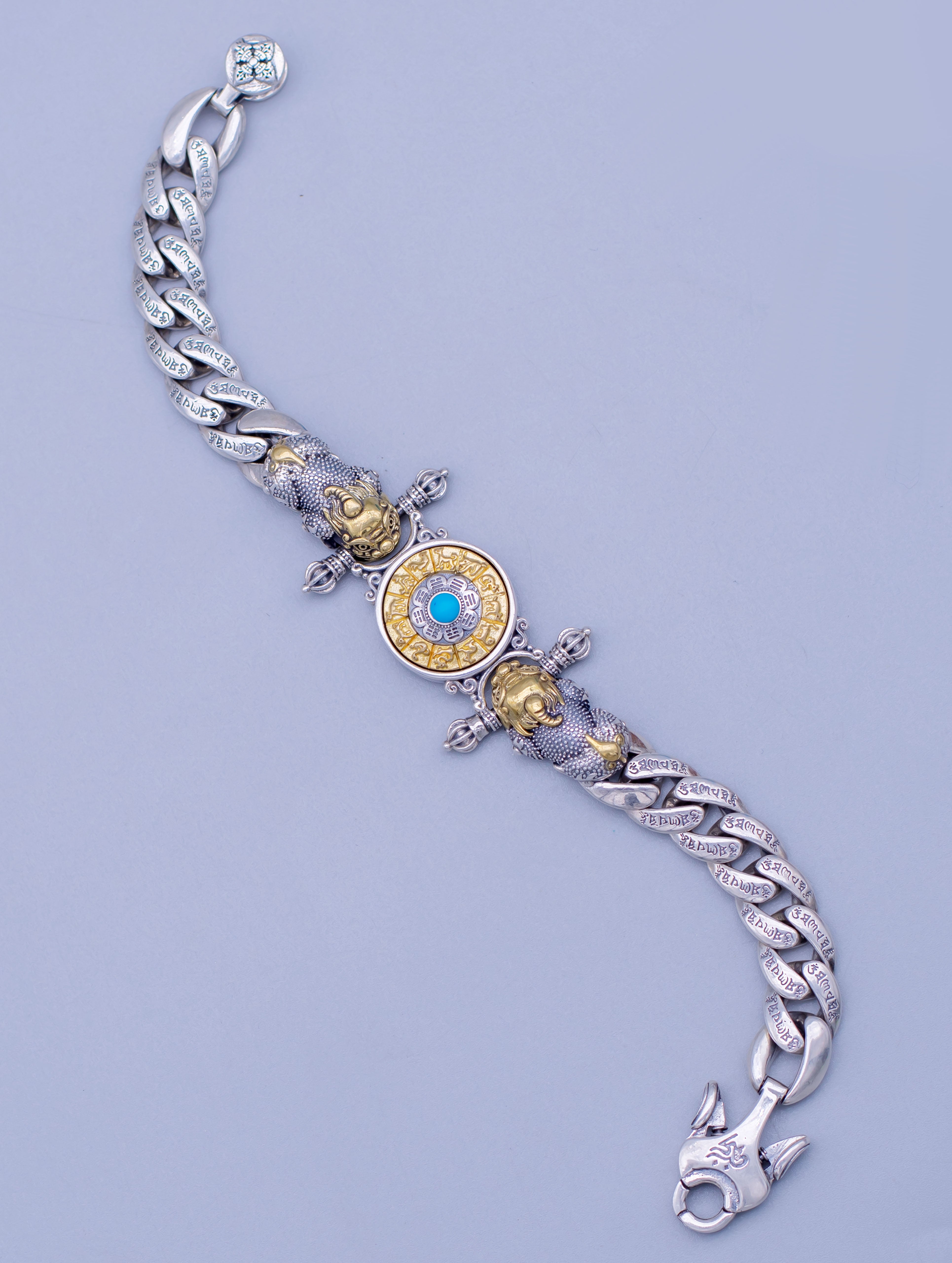 Silver Rotating Dial Bracelet