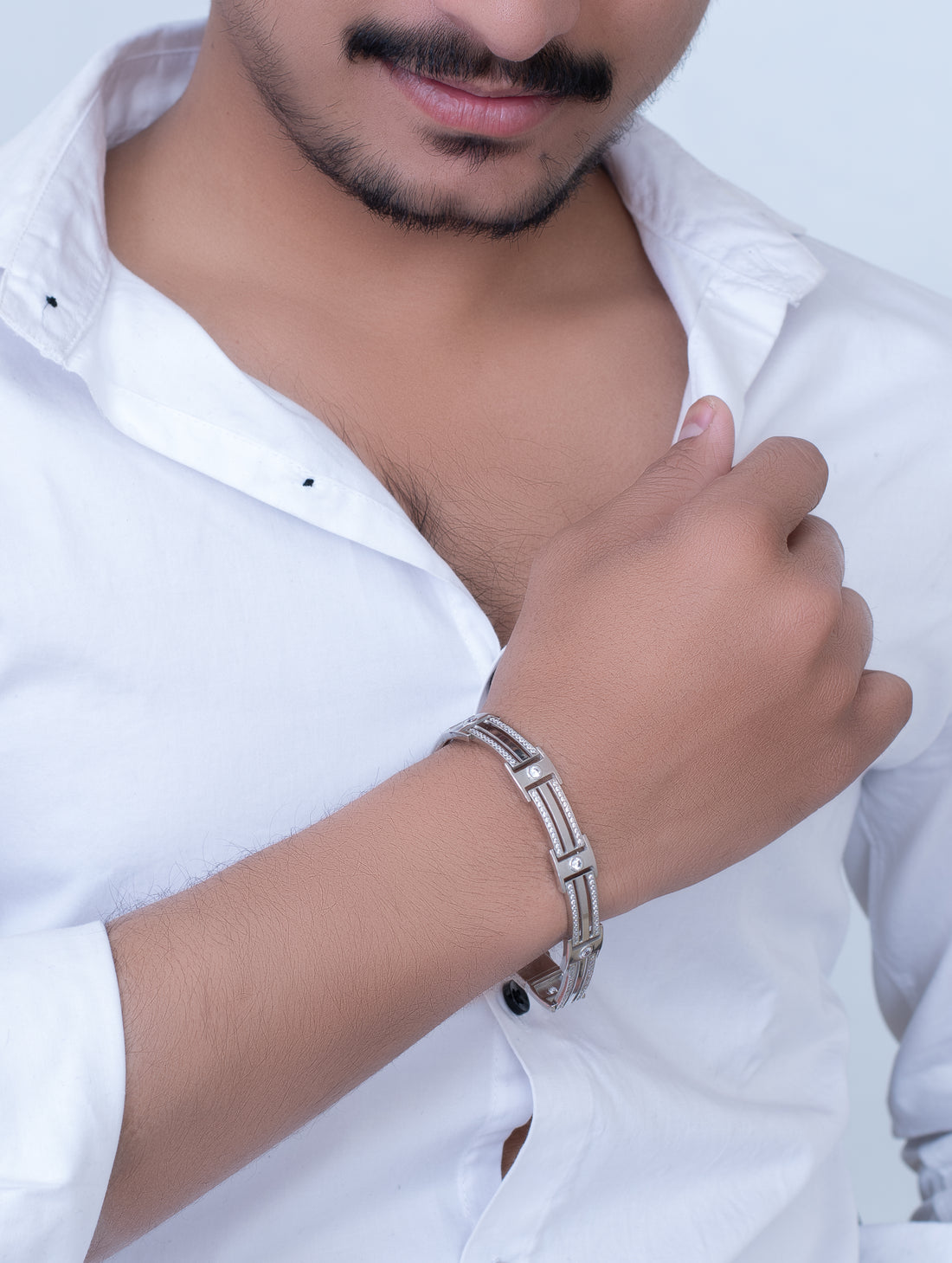 Men’s CZ Silver Bracelet