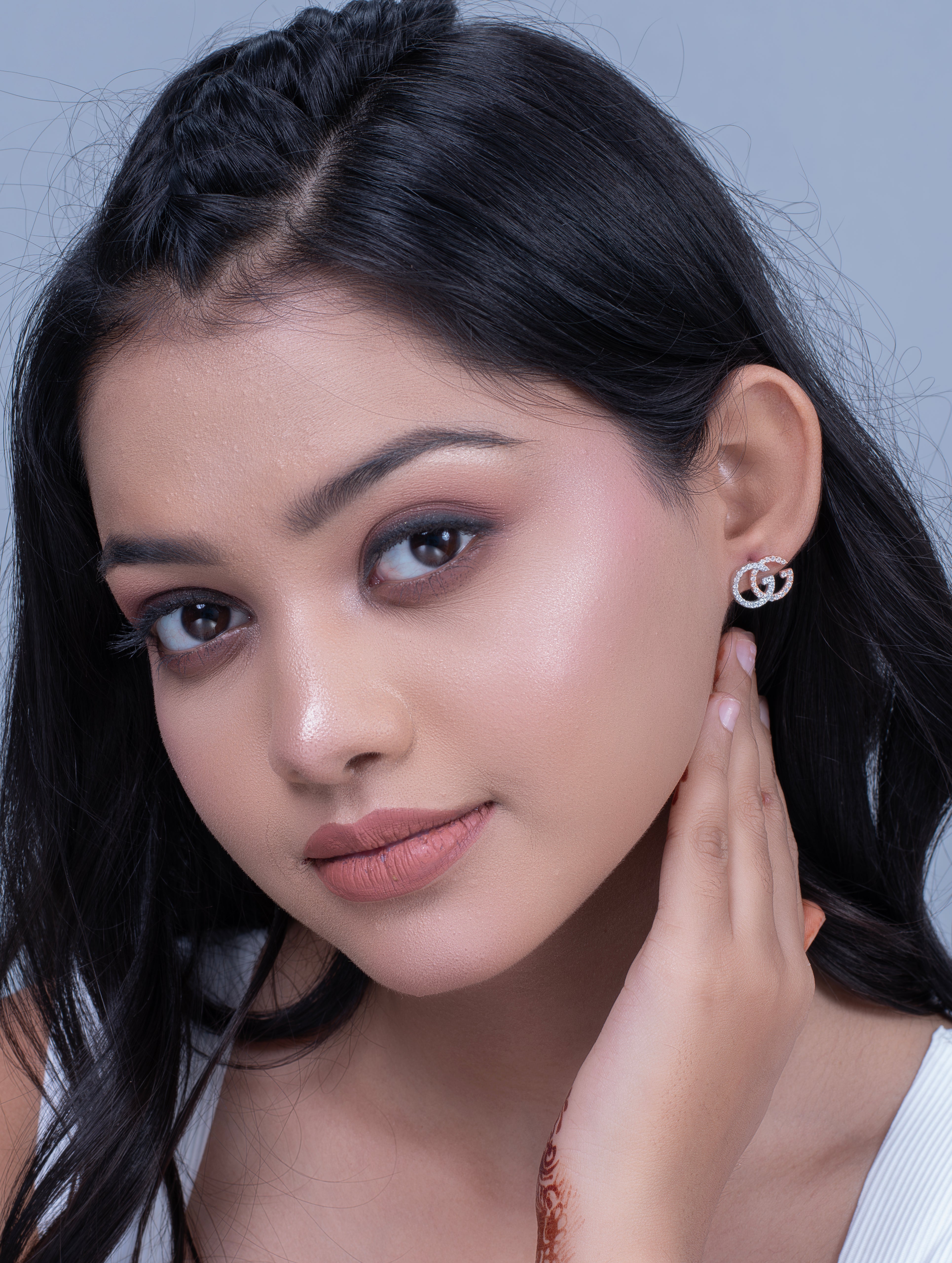 Gold-Tone GG Logo Stud Earrings