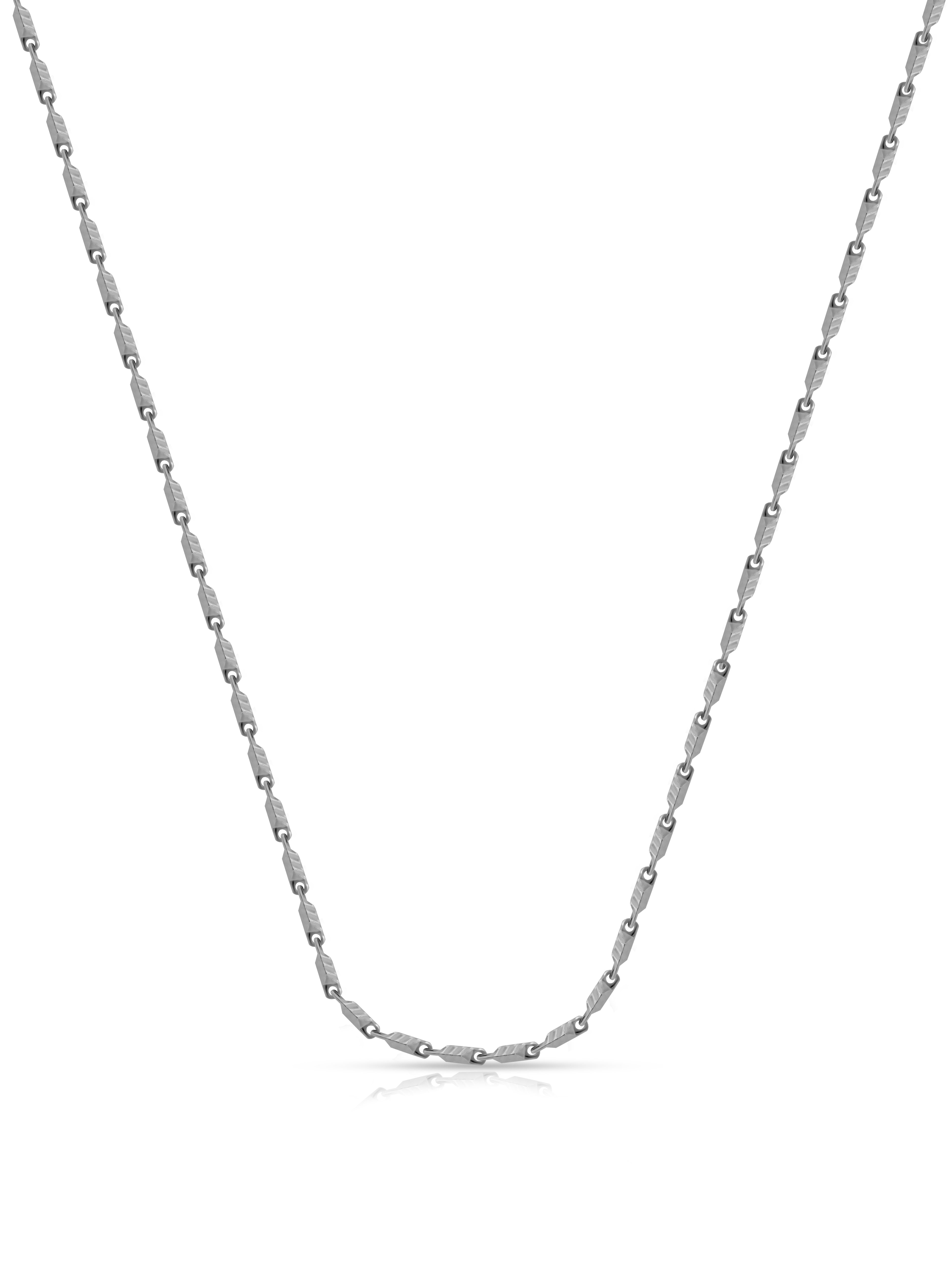 Geometric Silver Gents Chain