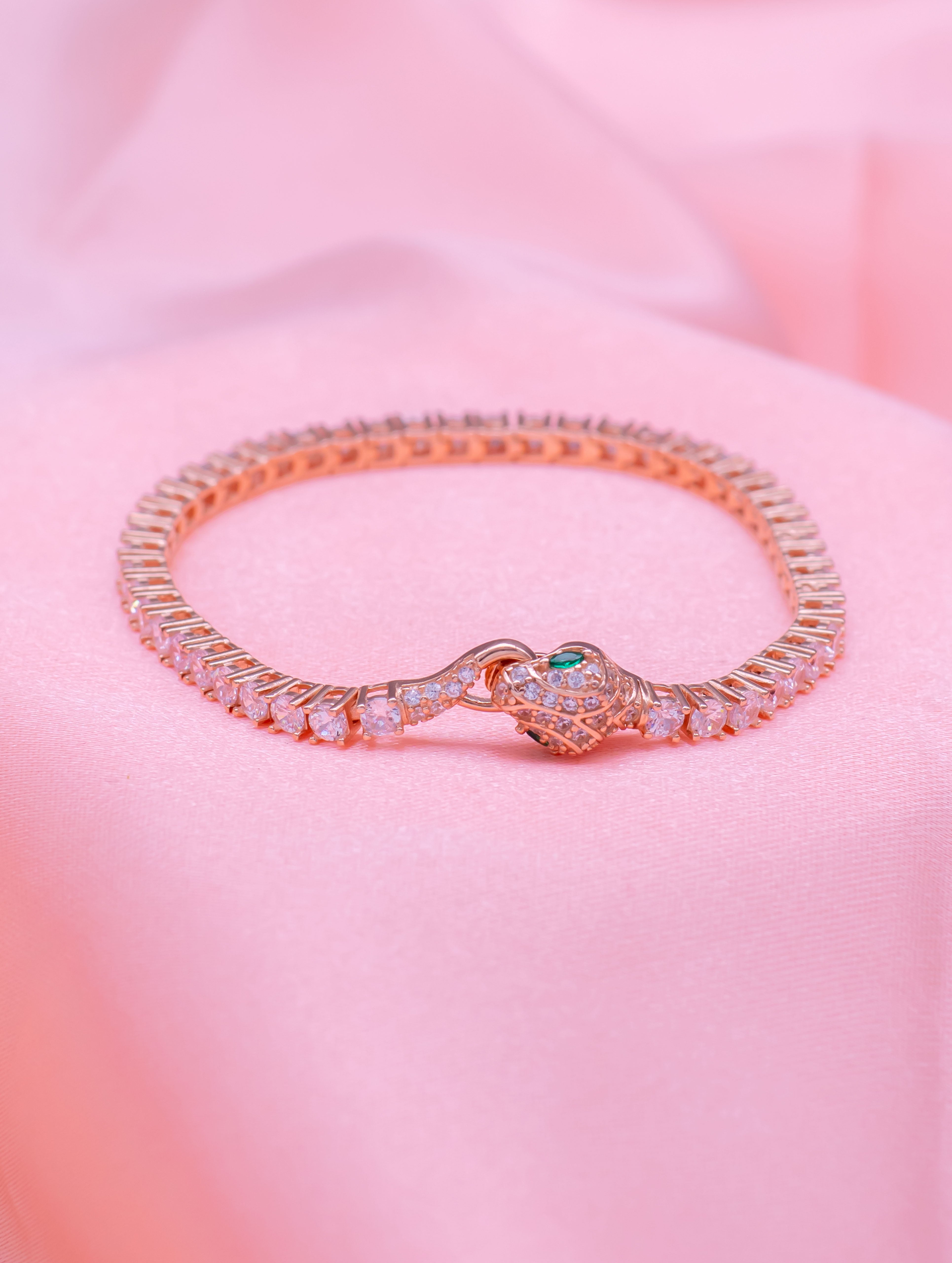 Solitaire  White Stone Tennis Bracelet