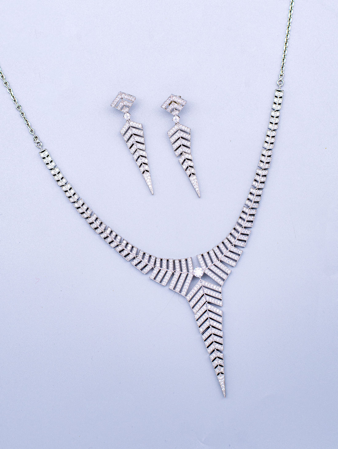 Swarovski Zircon Necklace & Earrings Set