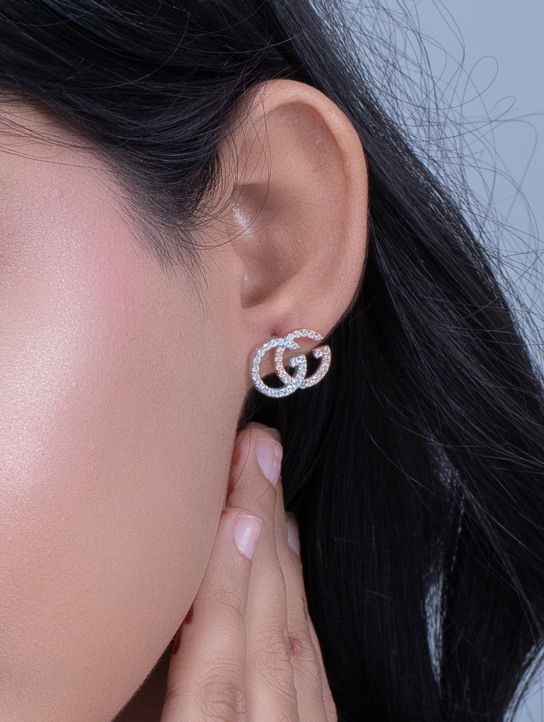 Gold-Tone GG Logo Stud Earrings