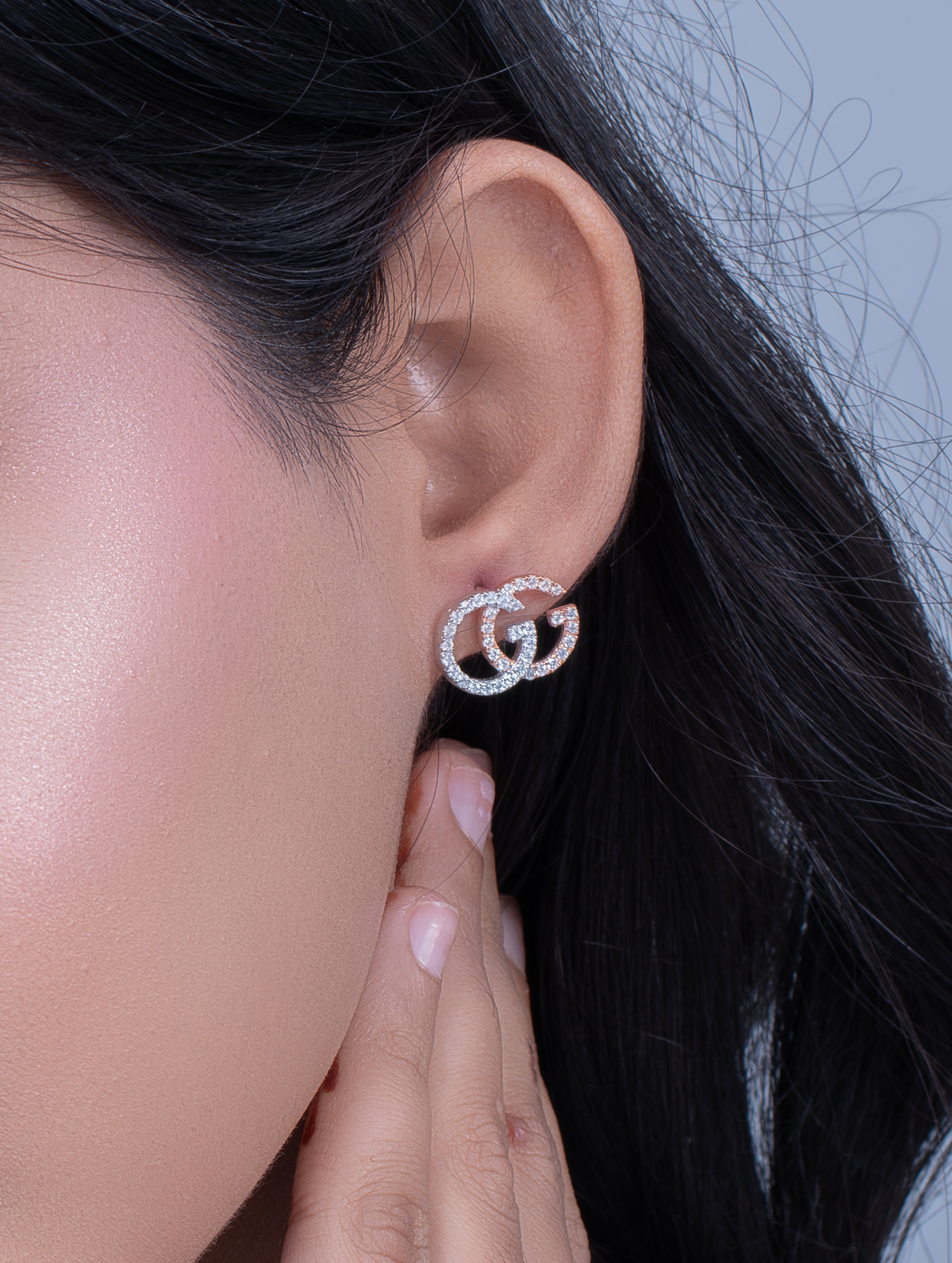 Gold-Tone GG Logo Stud Earrings