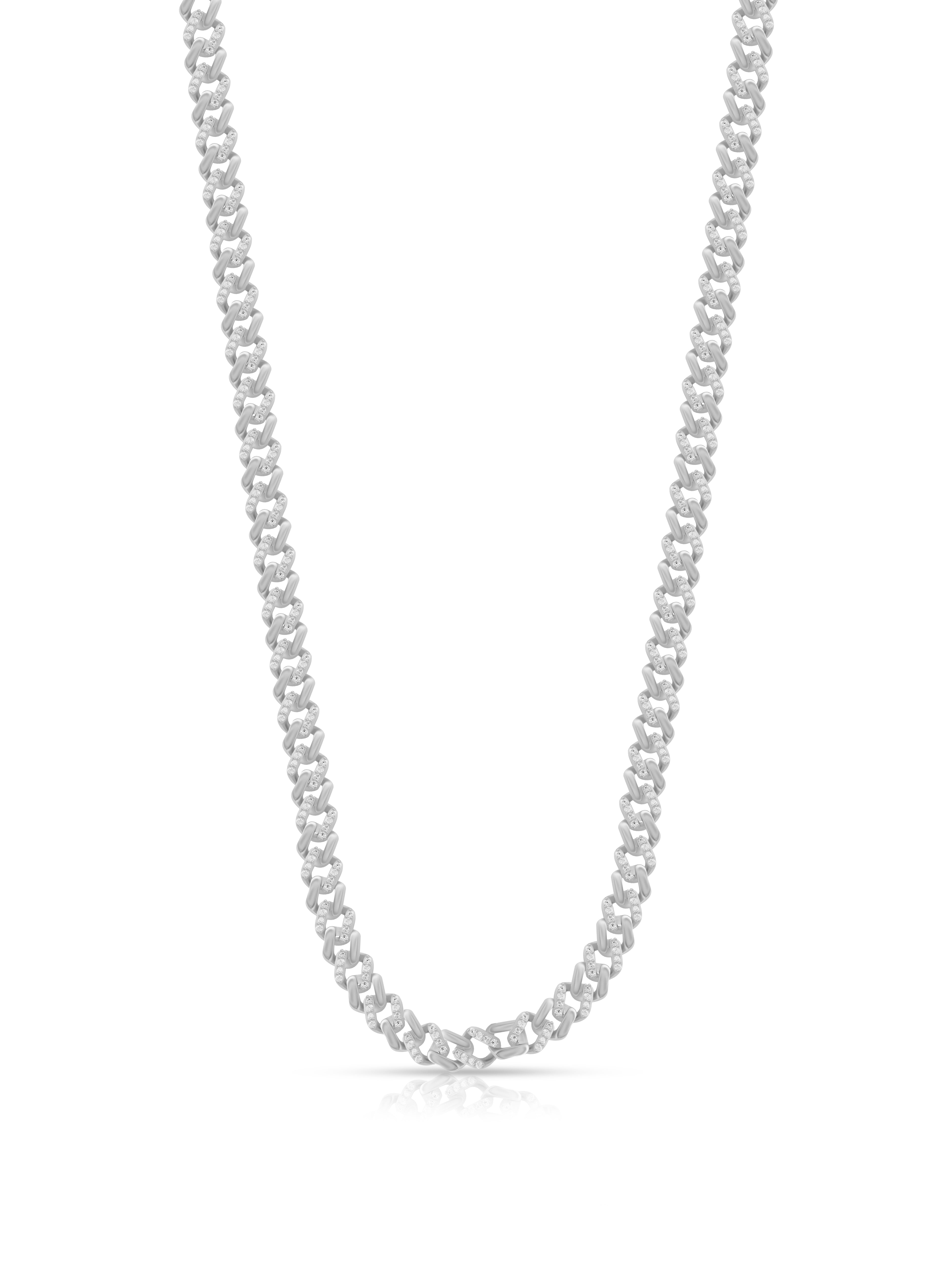 Classic Cuban Link Silver Gents Chain