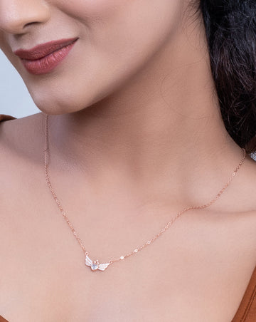 Crowned Wings Charm Chain