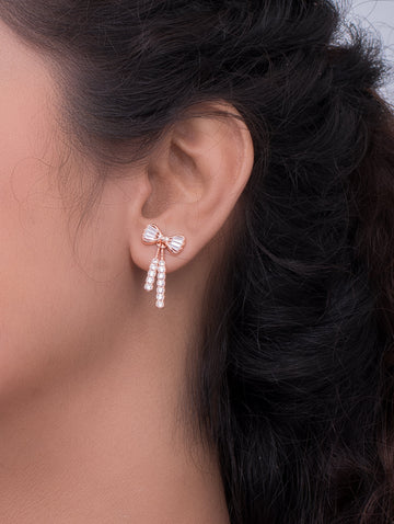 Bow Tassel Earrings