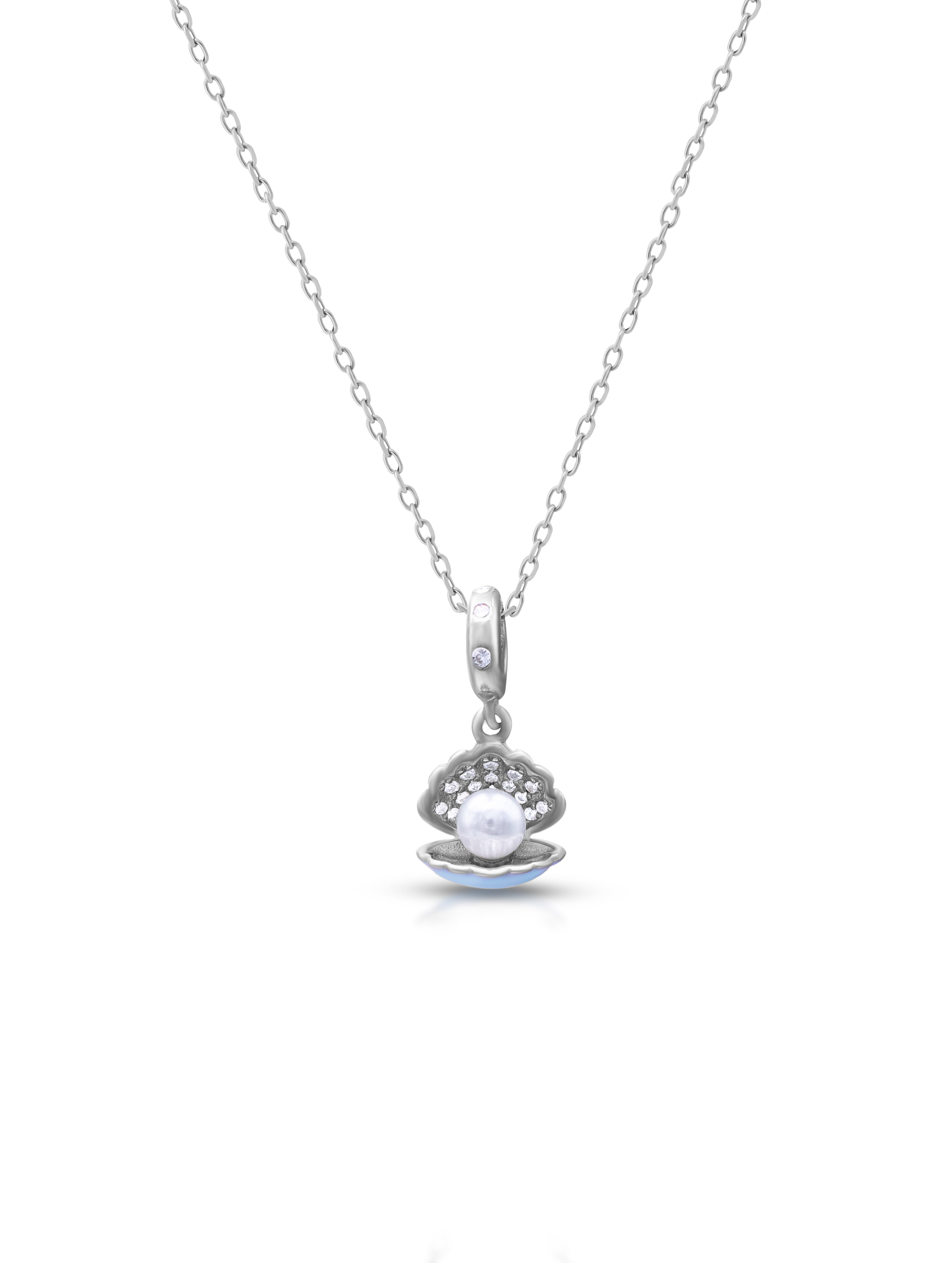 Silver Shell Pendant Chain