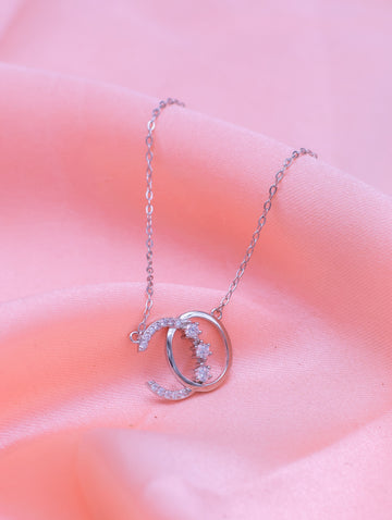 Silver Swarovski Stone Chain