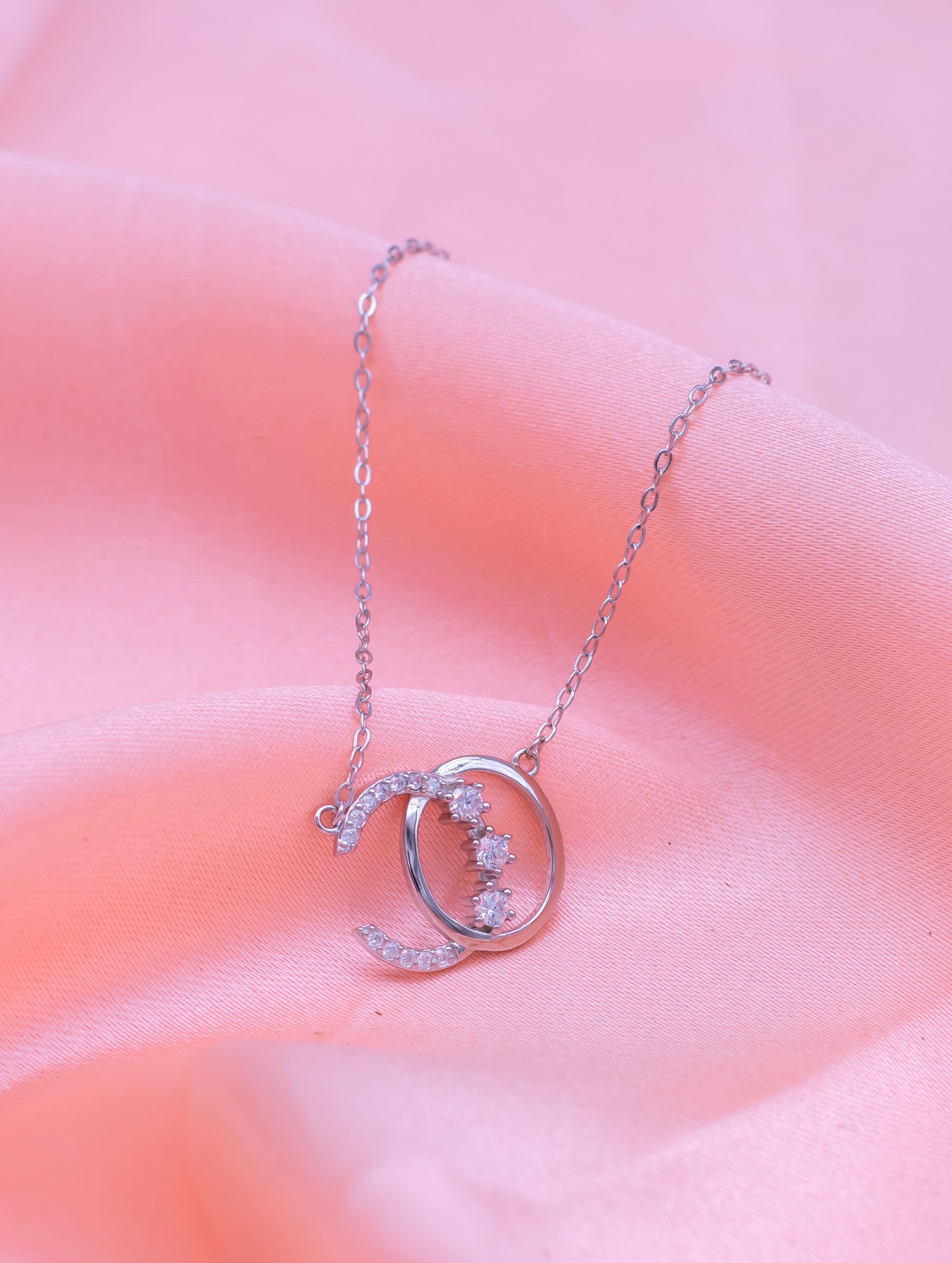 Silver Swarovski Stone Chain