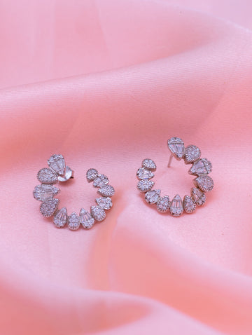 Radiant Sterling Silver Earrings