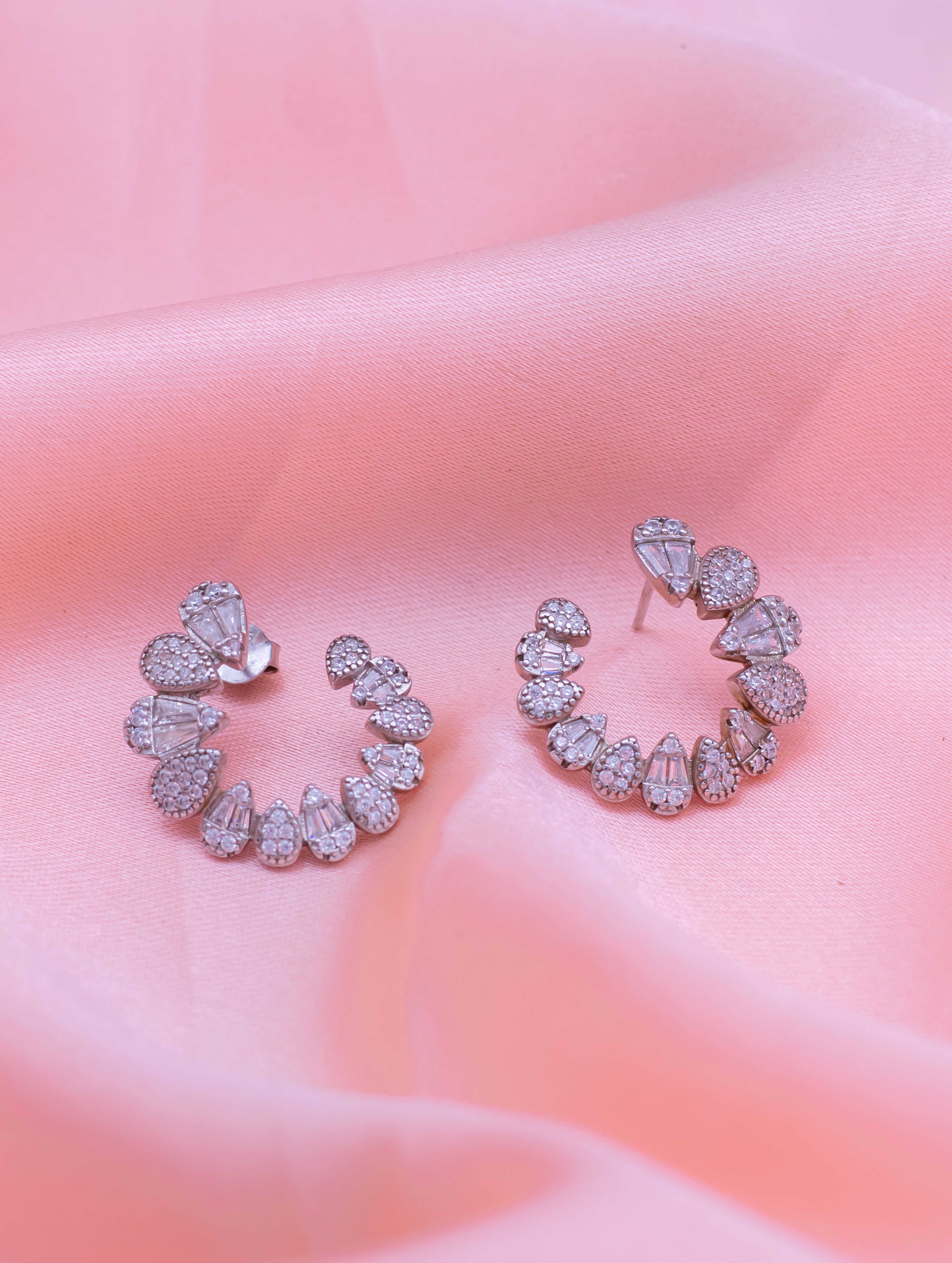 Radiant Sterling Silver Earrings